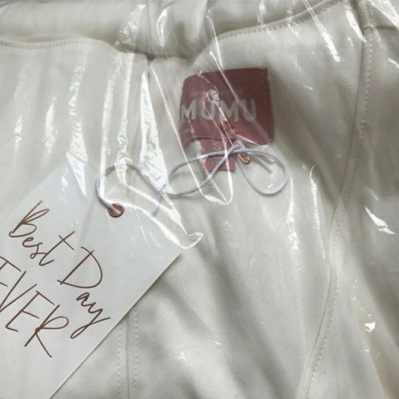 Ivory Bridesmaid Dress Milkmaid Elegant Show Me Your Mumu SMALL - Picture 2 of 4